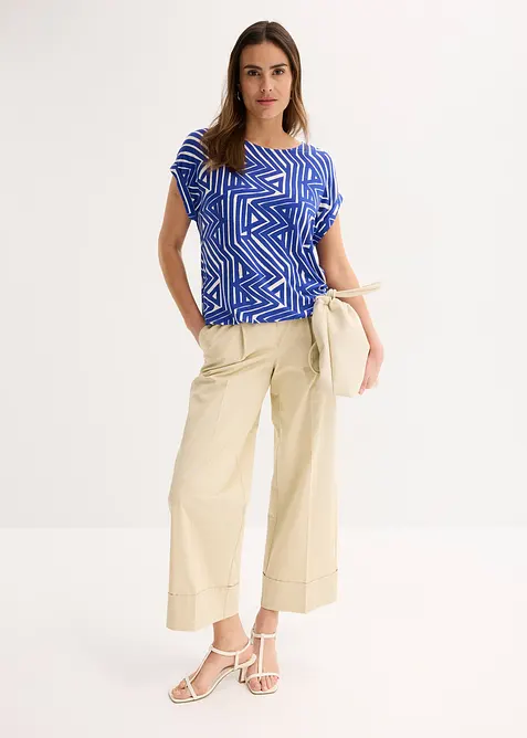 Maglia oversize in misto viscosa fluente, bonprix