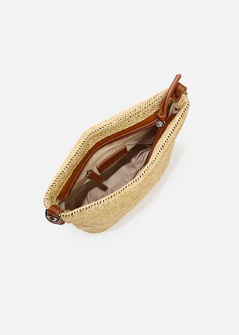 Borsa a tracolla in simil paglia, bonprix