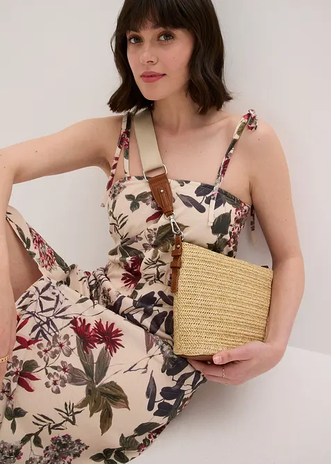 Borsa a tracolla in simil paglia, bonprix