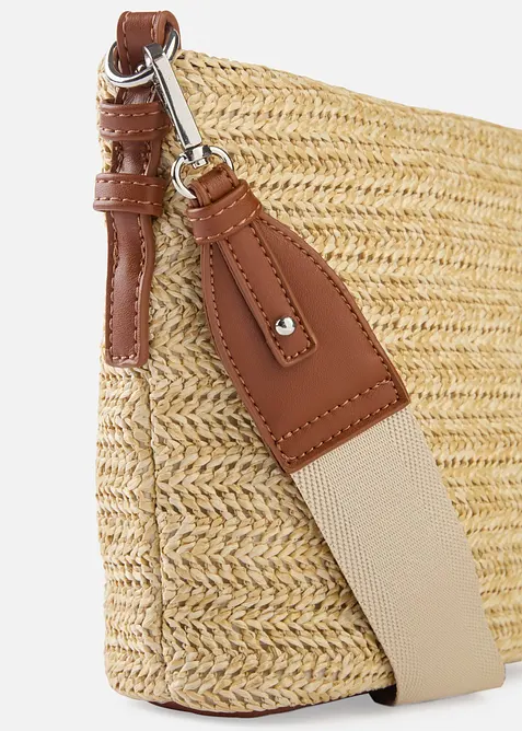 Borsa a tracolla in simil paglia, bonprix