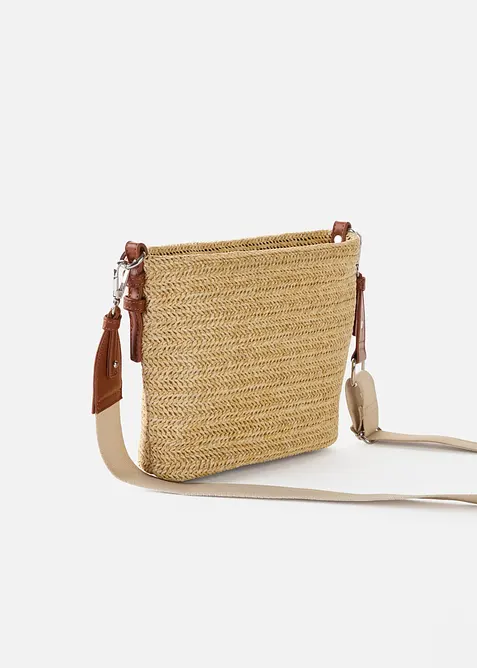 Borsa a tracolla in simil paglia, bonprix