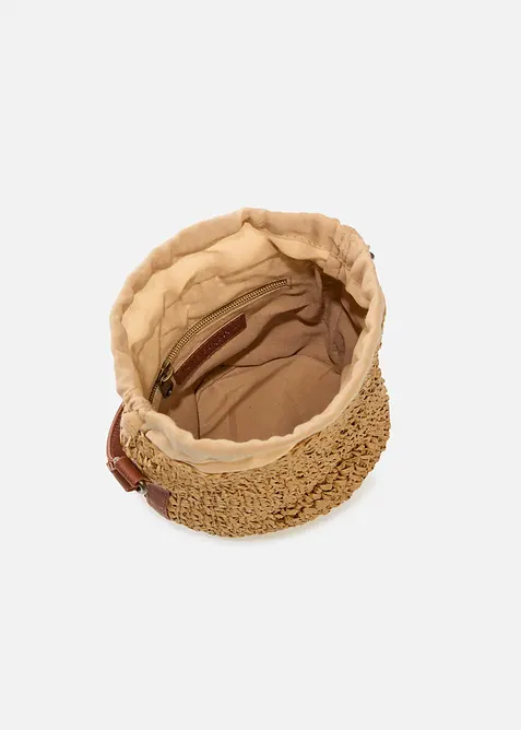 Borsa a sacco in paglia, bonprix