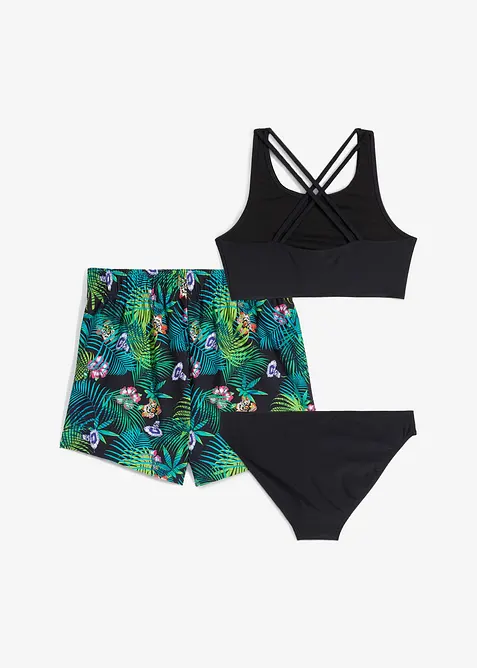 Bikini e slip (set 3 pezzi), bonprix