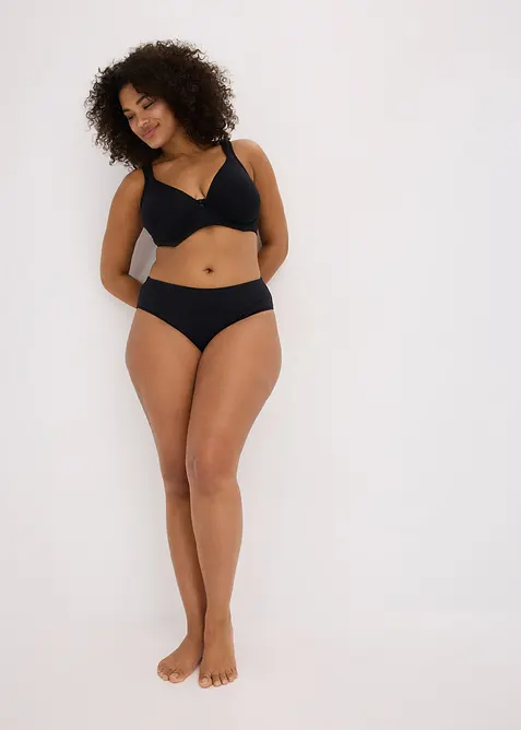 Reggiseno t-shirt minimizer senza ferretto con cotone biologico (pacco da 2), bonprix