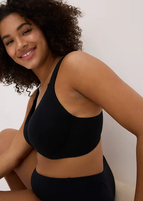 Reggiseno t-shirt minimizer senza ferretto con cotone biologico (pacco da 2), bonprix