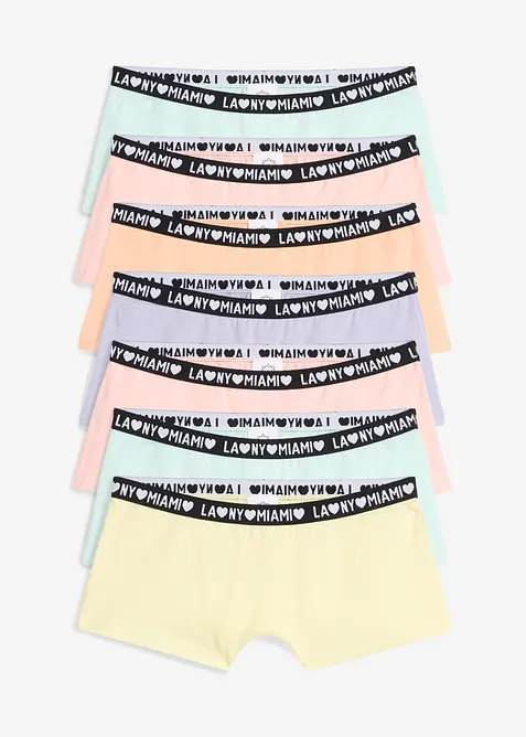 Boxer aderenti con cotone biologico morbido (pacco da 7), bonprix