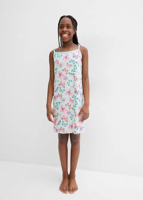 Camicia da notte con cotone biologico morbido (pacco da 2), bonprix