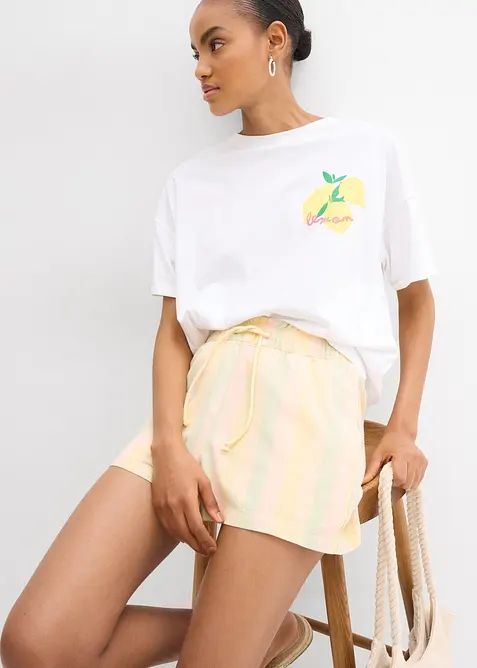 Shorts in misto lino fresco e leggero, bonprix
