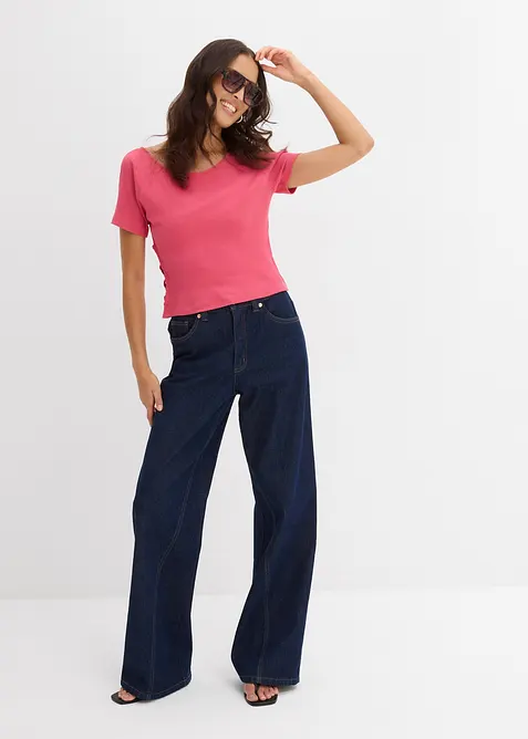 Maglia aderente in puro cotone biologico, bonprix