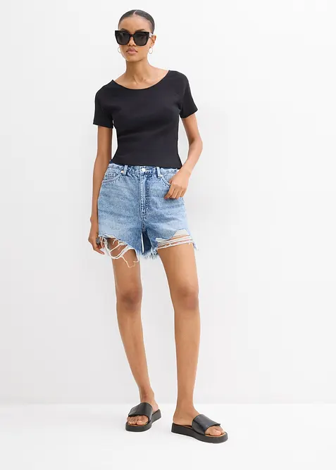 Maglia aderente in puro cotone biologico, bonprix