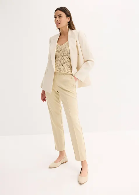 Top in maglia traforato, bonprix