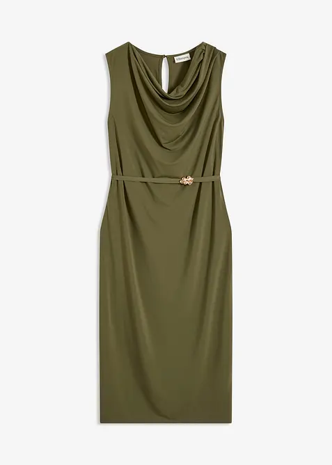 Abito in maglina con cintura (set 2 pezzi), bonprix