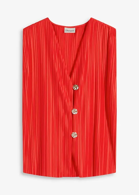 Top plissettato, bonprix