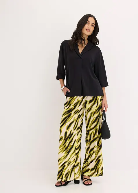 Maglia lunga in piquet di viscosa fluente, bonprix