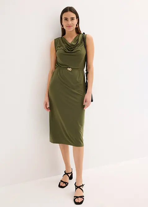 Abito in maglina con cintura (set 2 pezzi), bonprix