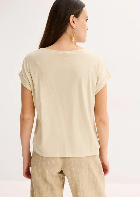 Maglia in cotone con borchiette, bonprix