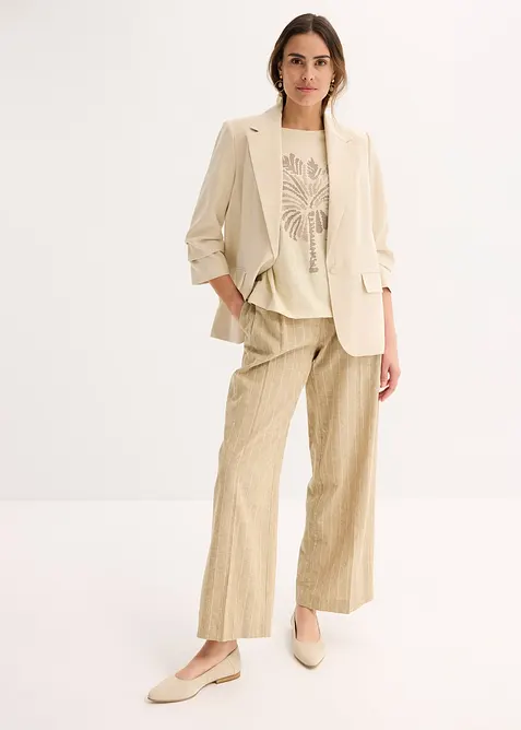 Maglia in cotone con borchiette, bonprix