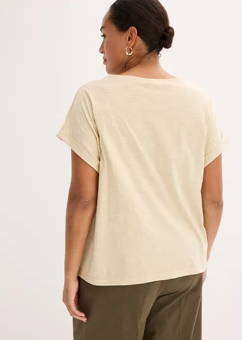 Maglia in cotone con borchiette, bonprix