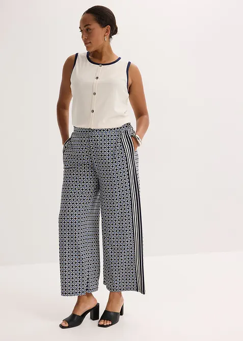 Top in jersey con bordi a contrasto, bonprix