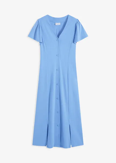 Abito in maglina con spacco, bonprix