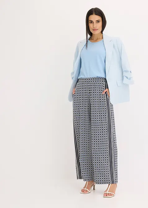 Pantaloni in jersey dallo stile minimalista, bonprix