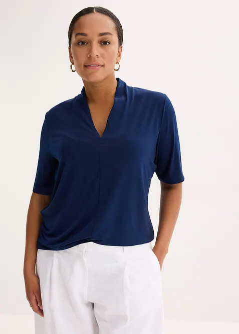 Maglia con collo a calice, bonprix