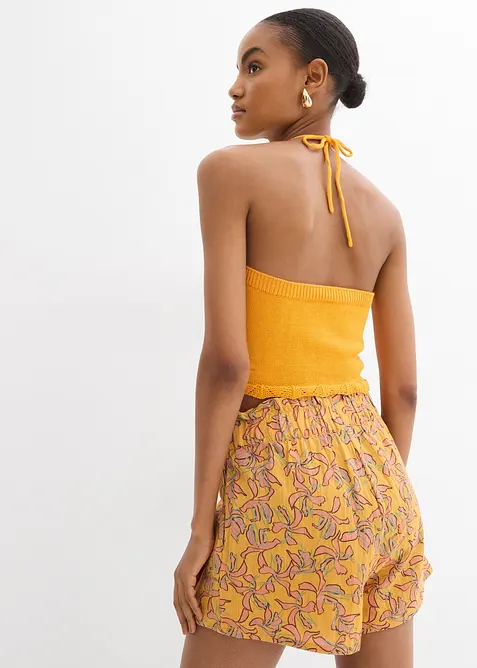 Top in maglia con scollo all'americana, bonprix