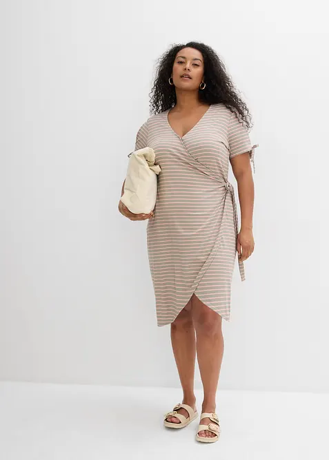 Abito a portafoglio in morbido mix di viscosa ed elastan, bonprix