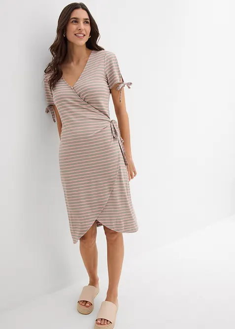 Abito a portafoglio in morbido mix di viscosa ed elastan, bonprix