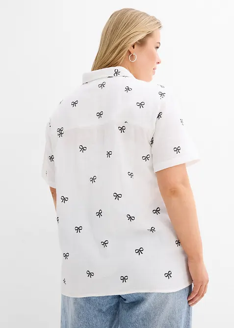 Camicia a maniche corte in mussola, bonprix