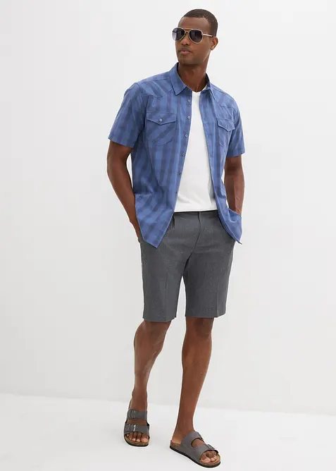 Camicia a maniche corte in puro cotone, bonprix