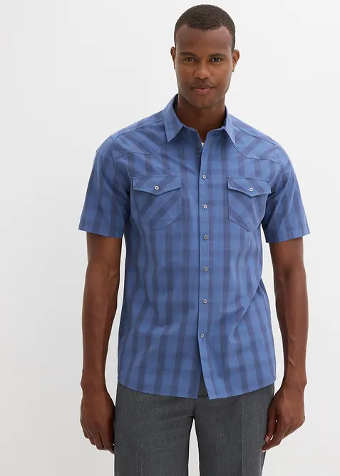 Camicia a maniche corte in puro cotone, bonprix