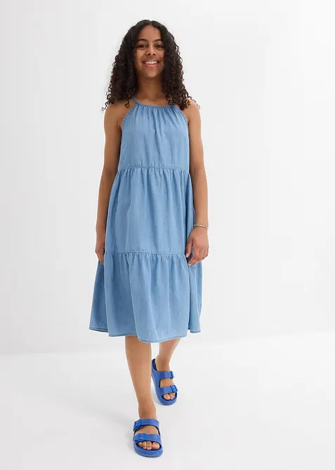 Abito di jeans in cotone fluente, bonprix