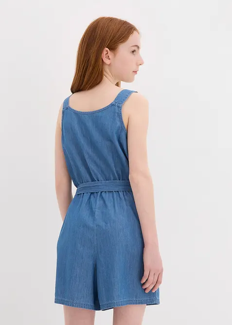 Tuta in denim di cotone fluido, bonprix