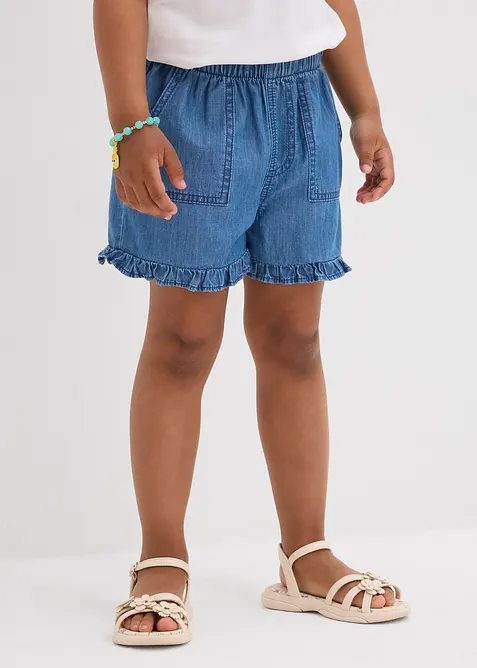 Shorts di jeans in cotone fluente, bonprix