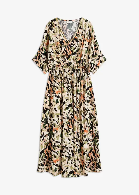 Abito lungo in viscosa fluente con paillettes, bonprix