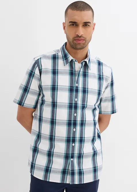 Camicia a maniche corte in puro cotone, bonprix