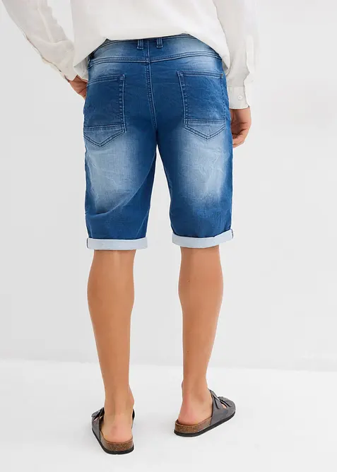 Bermuda in jeans di felpa, relaxed fit, bonprix