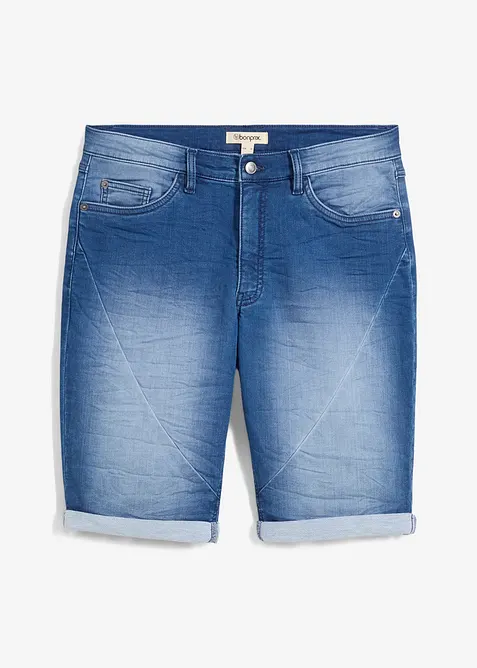 Bermuda in jeans di felpa, relaxed fit, bonprix