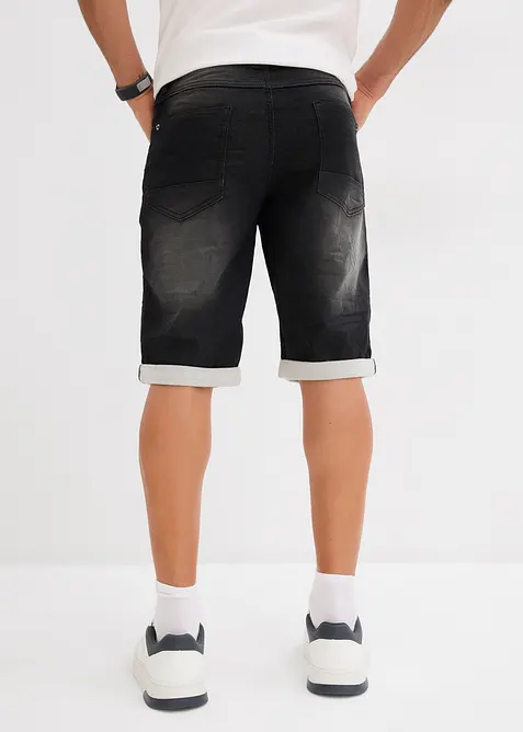 Bermuda in jeans di felpa, relaxed fit, bonprix