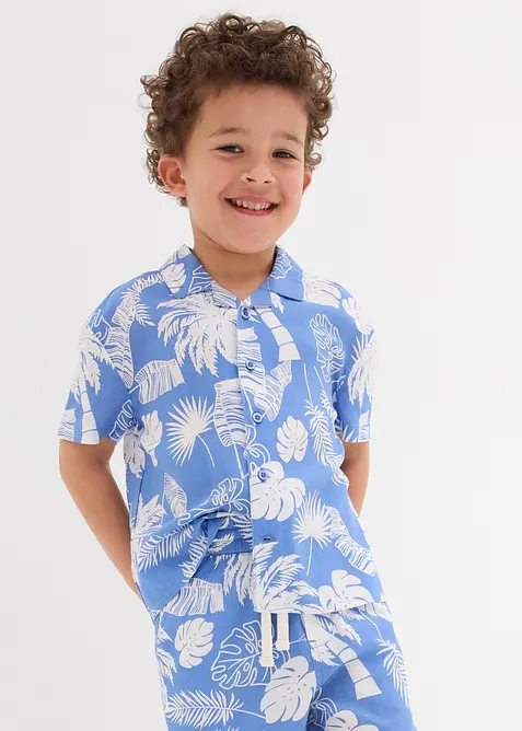 Camicia a maniche corte in morbida viscosa, bonprix