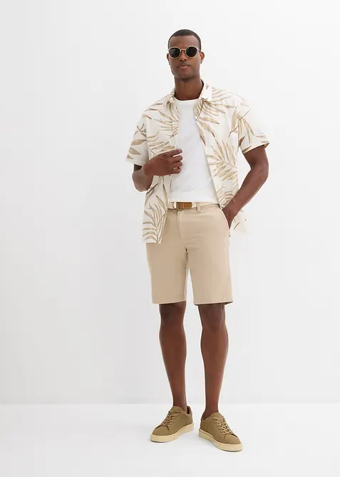 Bermuda elasticizzati con cintura, regular fit, bonprix