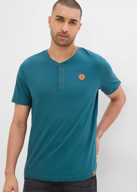 Maglia serafino in puro cotone biologico (pacco da 2), bonprix