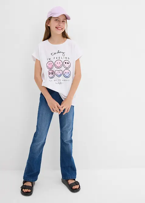 T-shirt con smiley in puro cotone, SmileyWorld