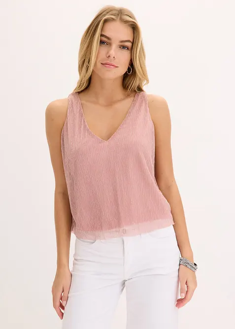 Top cropped con scollatura profonda, bonprix