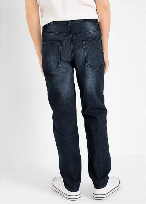 Jeans elasticizzati con vita regolabile slim fit, straight, bonprix