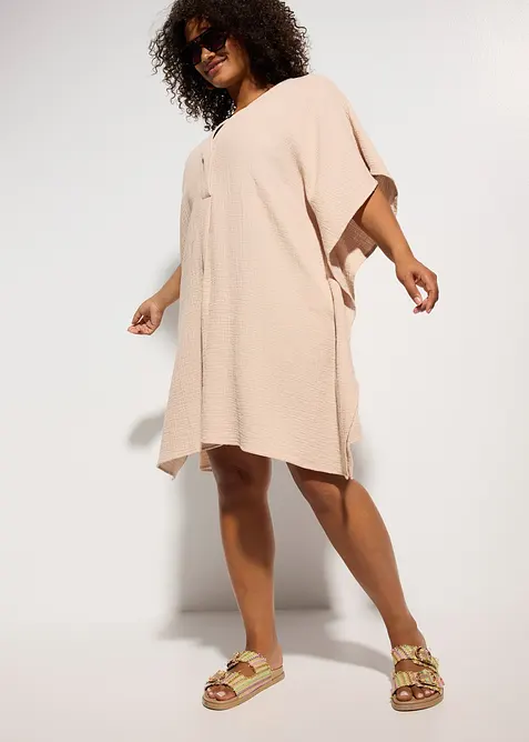 Tunica copricostume in mussola leggera, bonprix