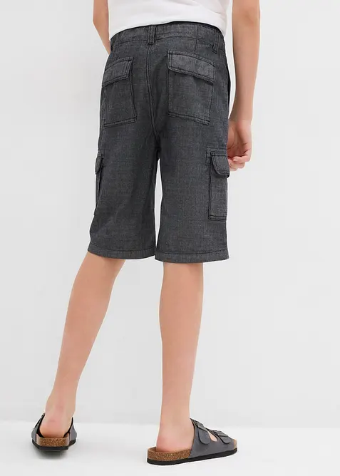 Bermuda cargo in chambray, regular fit, bonprix