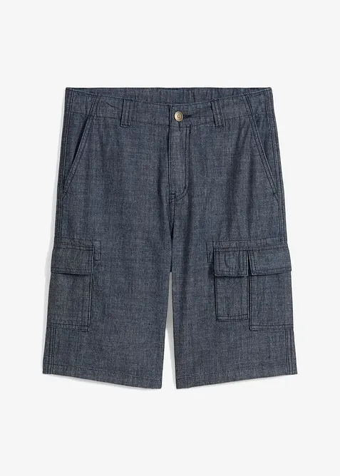 Bermuda cargo in chambray, regular fit, bonprix