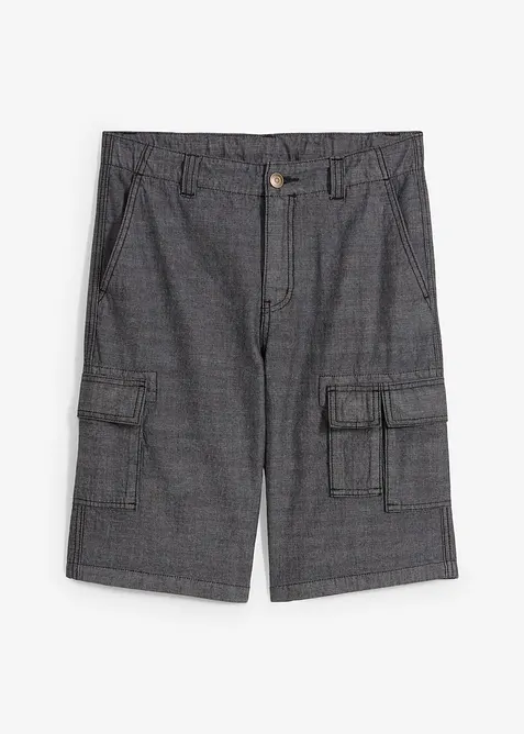 Bermuda cargo in chambray, regular fit, bonprix